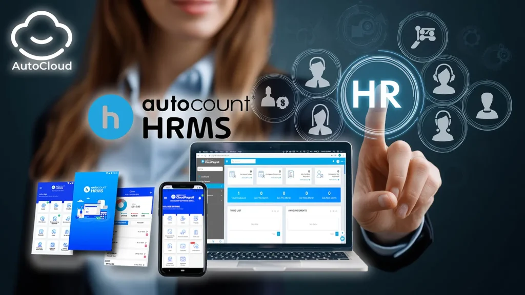 AutoCount HRMS cloud HR and payroll dashboard