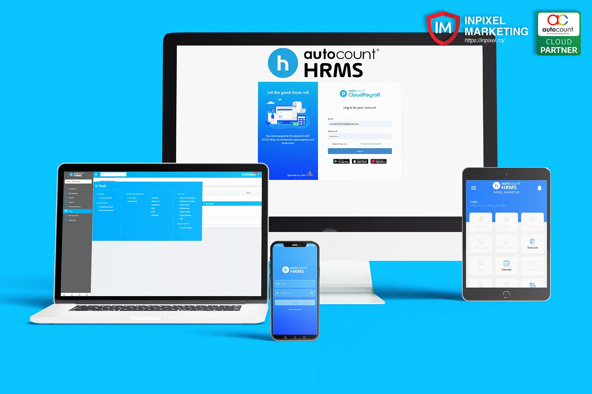 AutoCount HRMS cloud HR software for payroll and employee management