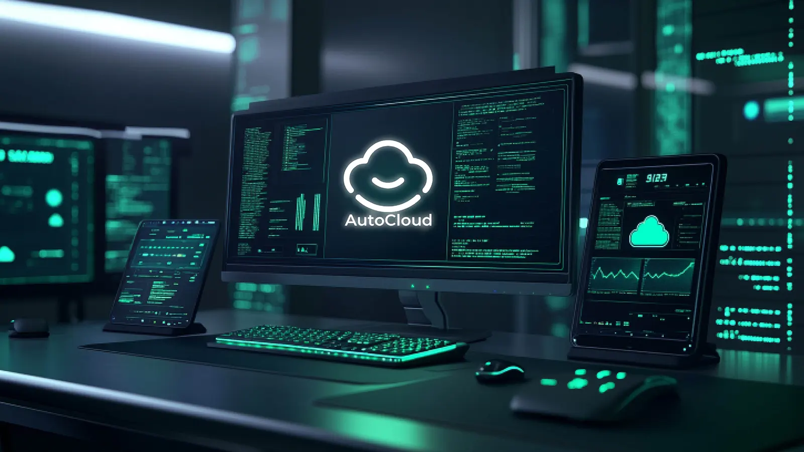 Cloud software on multiple devices icon